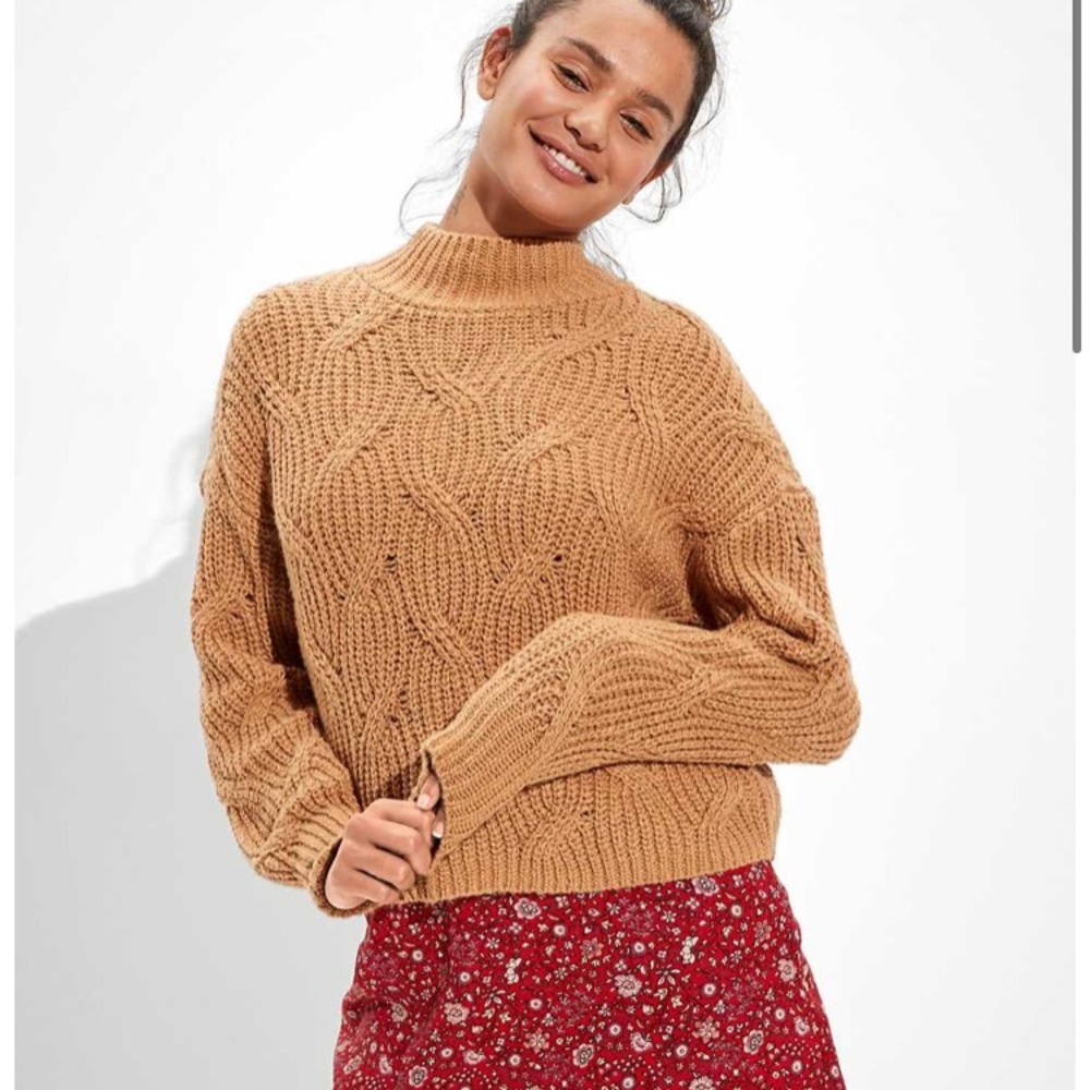 American Eagle Outfitters Knit Mockneck Sweater